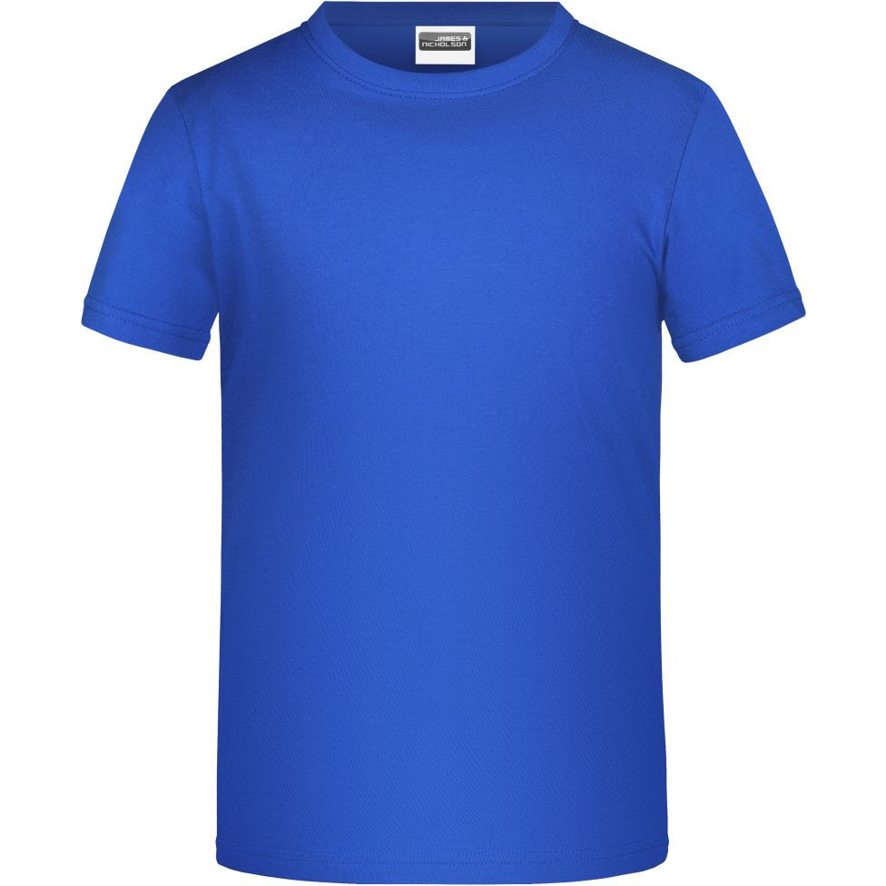 Dětské tričko krátký rukáv James & Nicholson - modré, XS