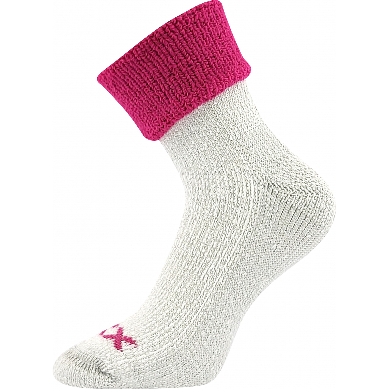 Ponožky dámské termo Voxx Quanta - šedé-vínové, 35-38