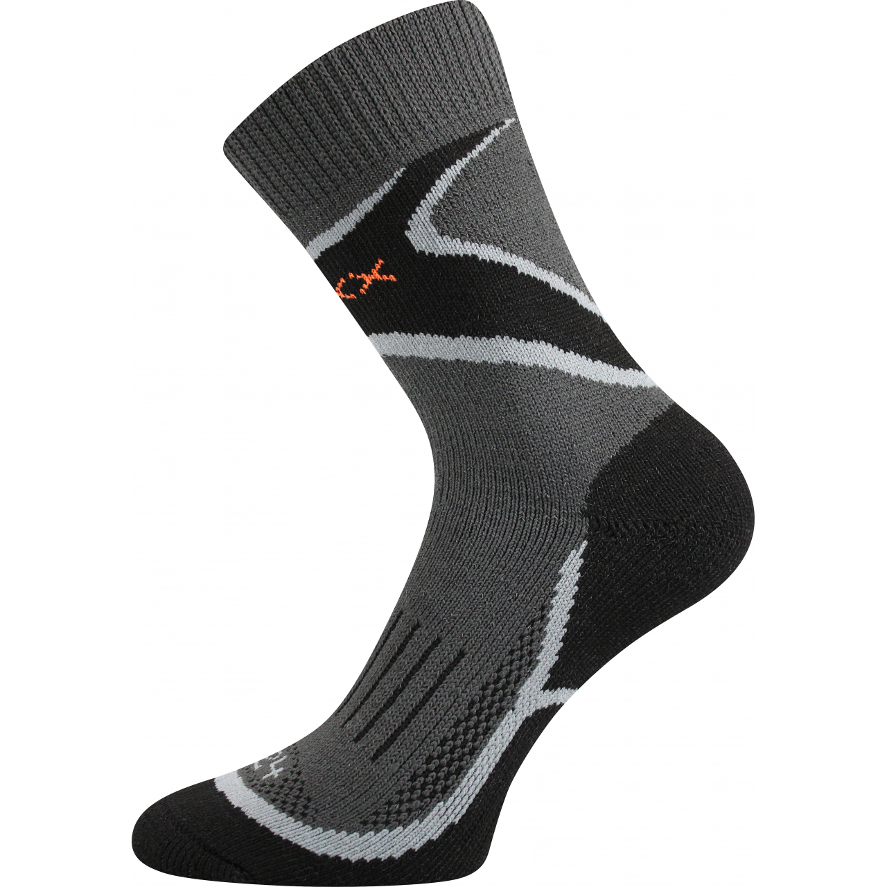 Ponožky unisex sportovní trekingové Voxx Inpulse - tmavě šedé-černé, 35-37