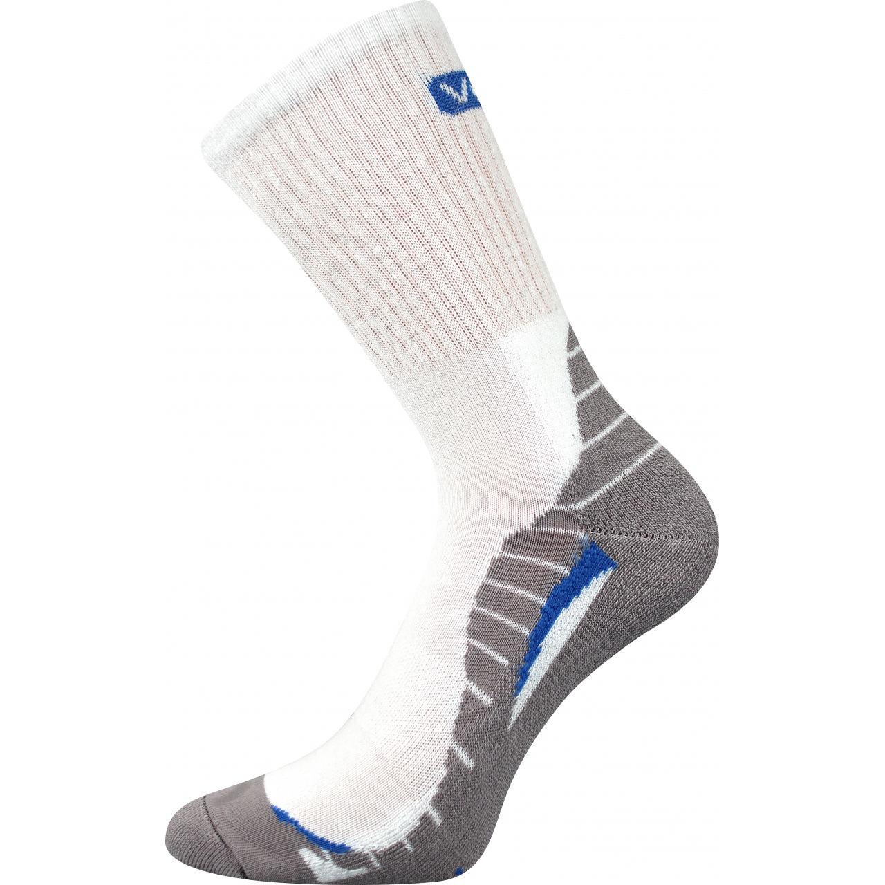 Ponožky unisex sportovní Voxx Trim - bílé-šedé, 43-46