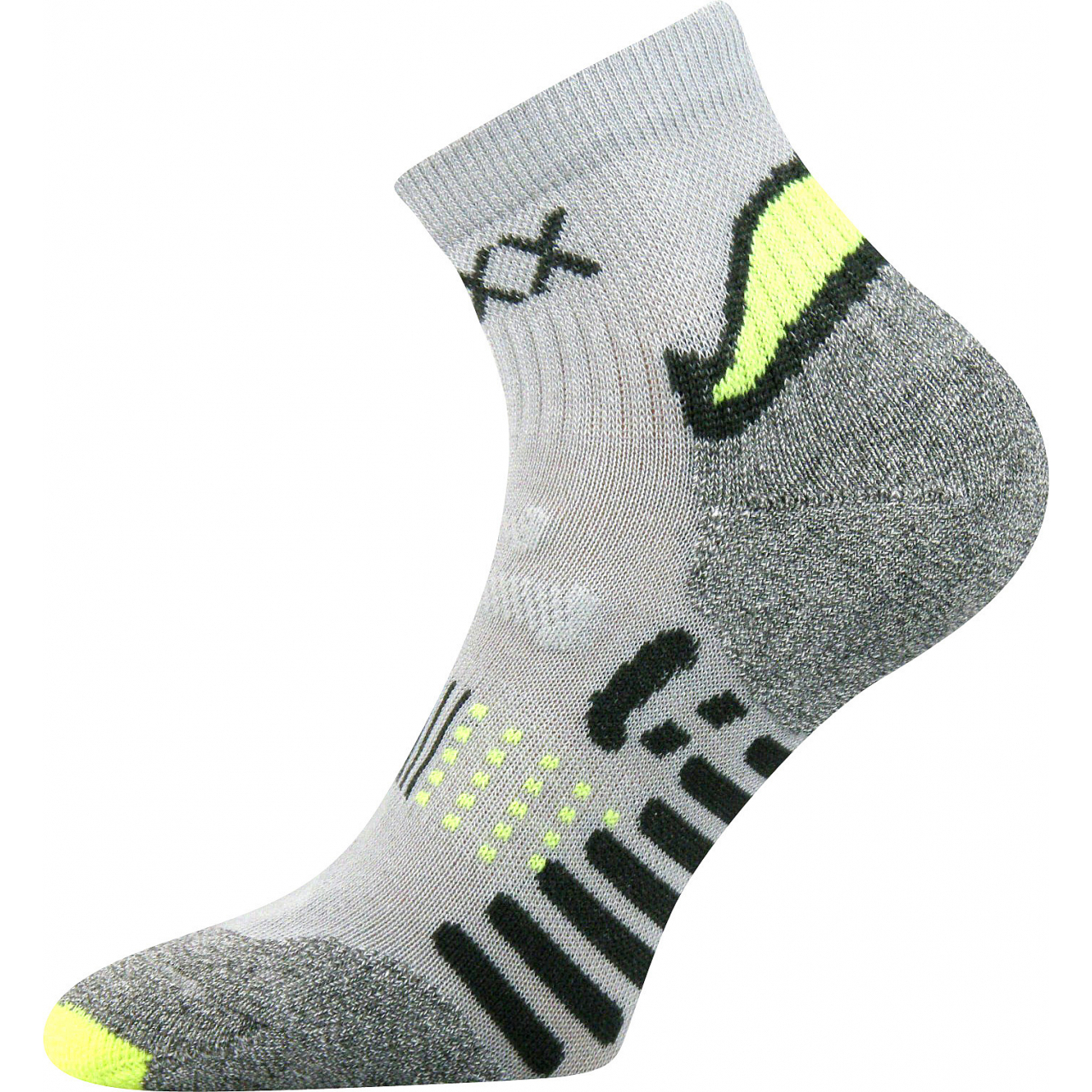 Ponožky unisex sportovní Voxx Integra - šedé-žluté, 43-46