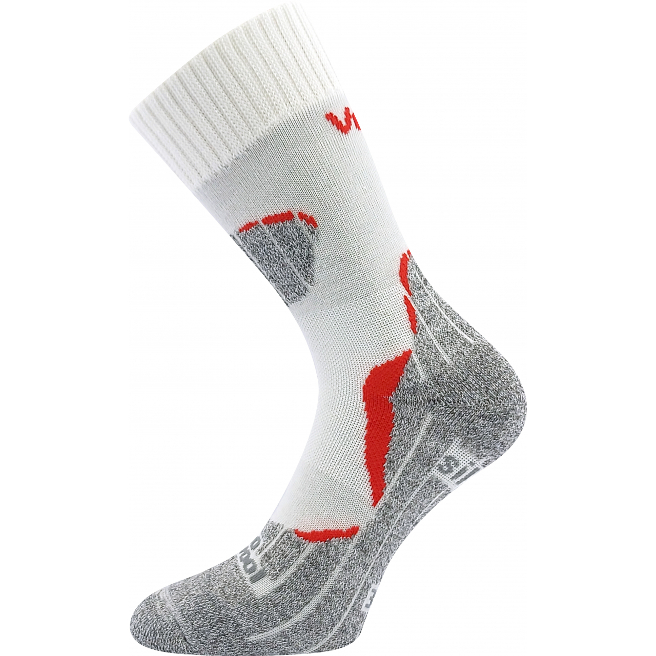 Ponožky unisex termo Voxx Dualix - bílé-šedé, 43-46
