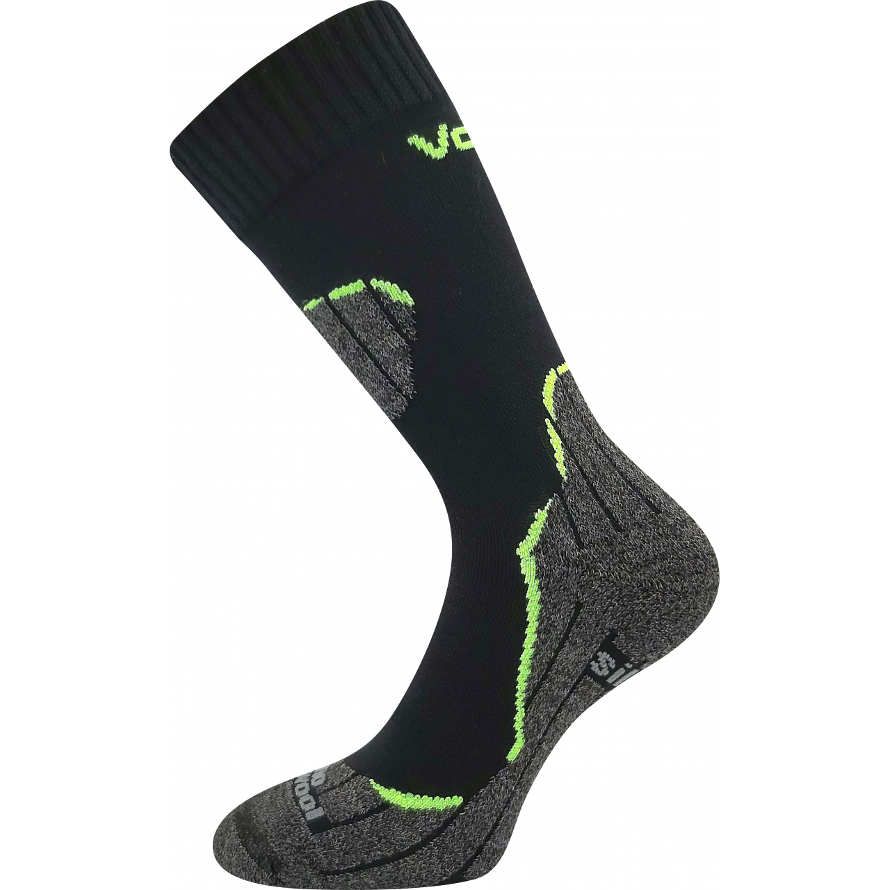 Ponožky unisex termo Voxx Dualix - černé-tmavě šedé, 35-38