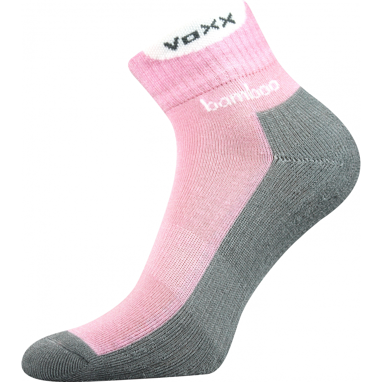 Ponožky bambusové sportovní Voxx Brooke - růžové-šedé, 39-42