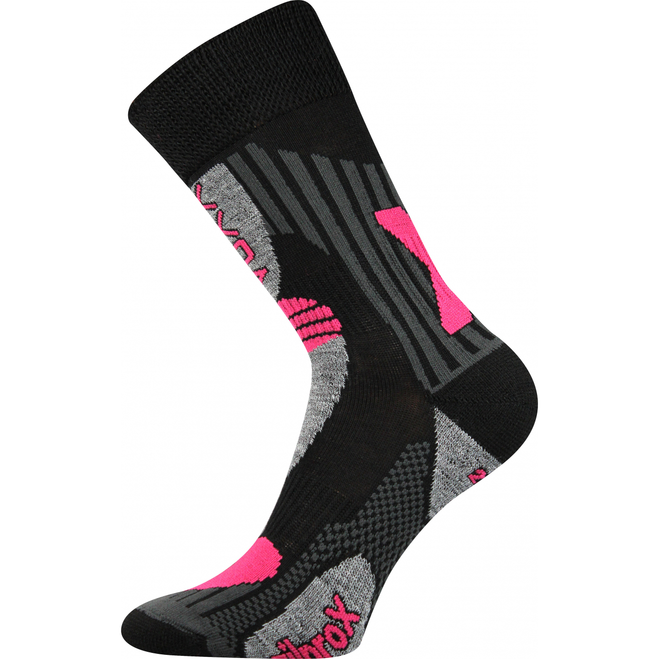 Ponožky unisex termo Voxx Vision - černé-růžové, 39-42