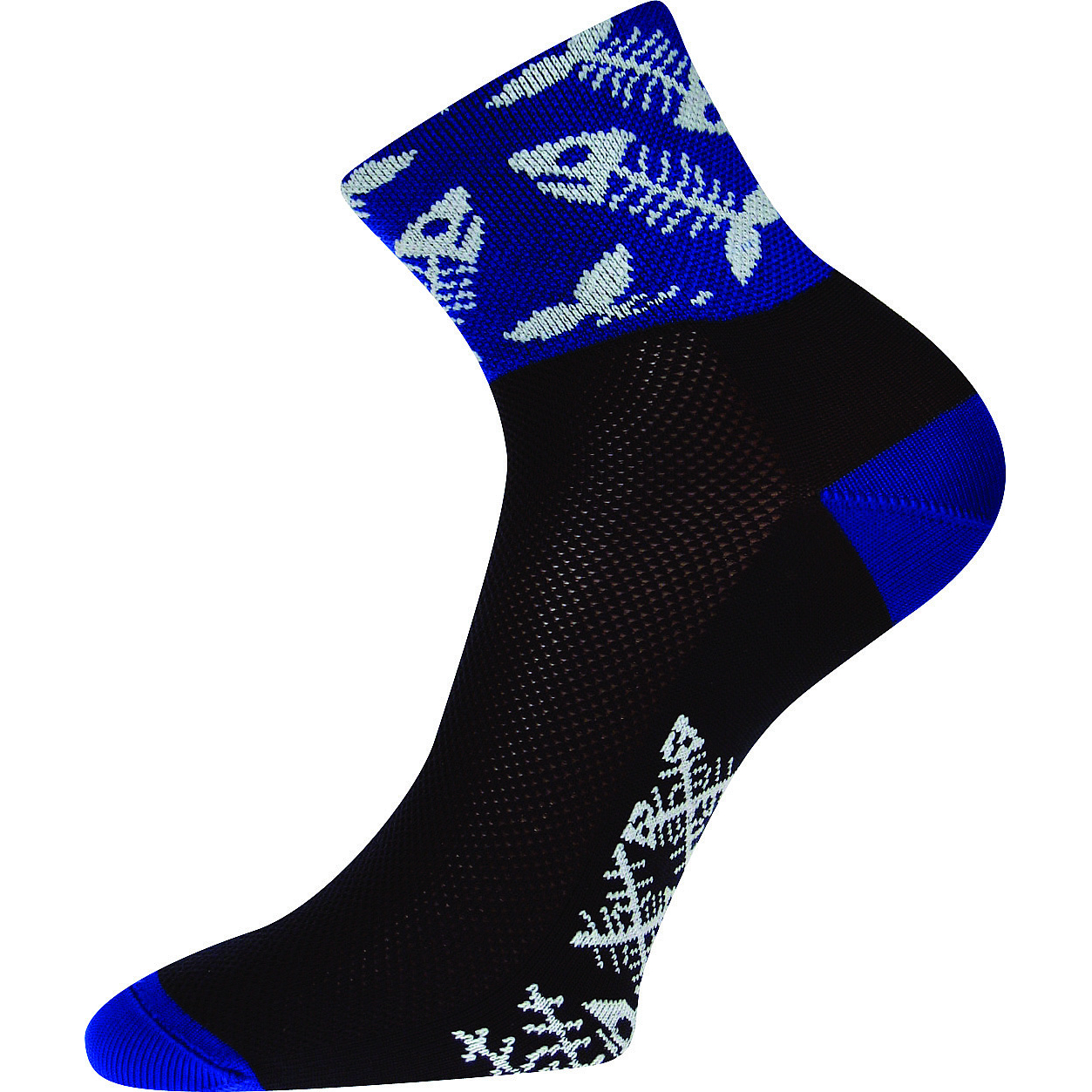 Ponožky sportovní unisex Voxx Ralf X Ryby - černé-modré, 39-42