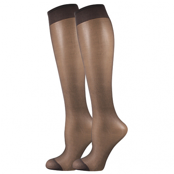 Podkolenky dámské Lady B LADY knee-socks 17 DEN 2 páry - antracitové, 35-41