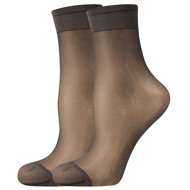 Ponožky dámské silonkové Lady B LADY socks 17 DEN 2 páry - antracitové, 35-41