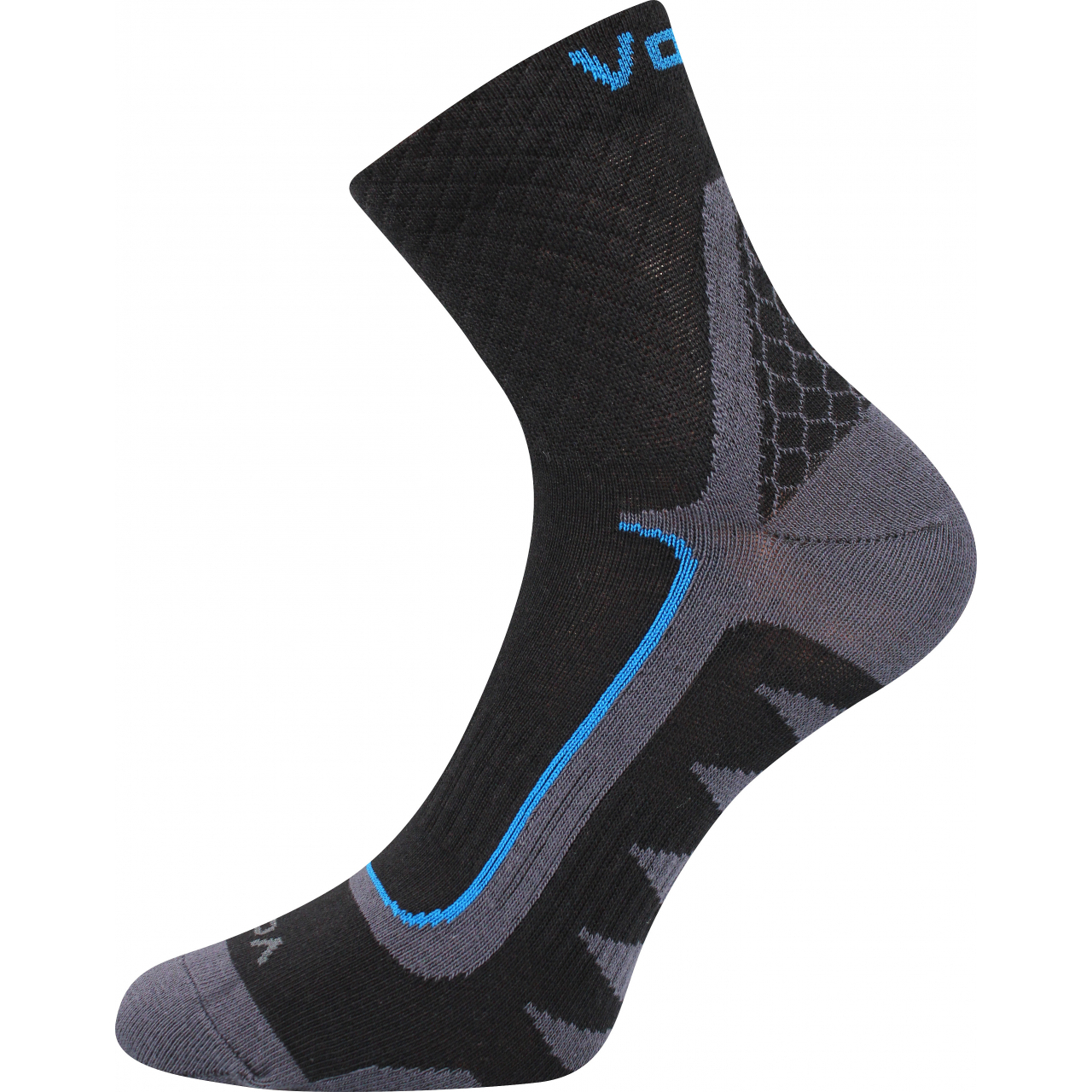 Ponožky sportovní unisex Voxx Kryptox - černé-modré, 35-38