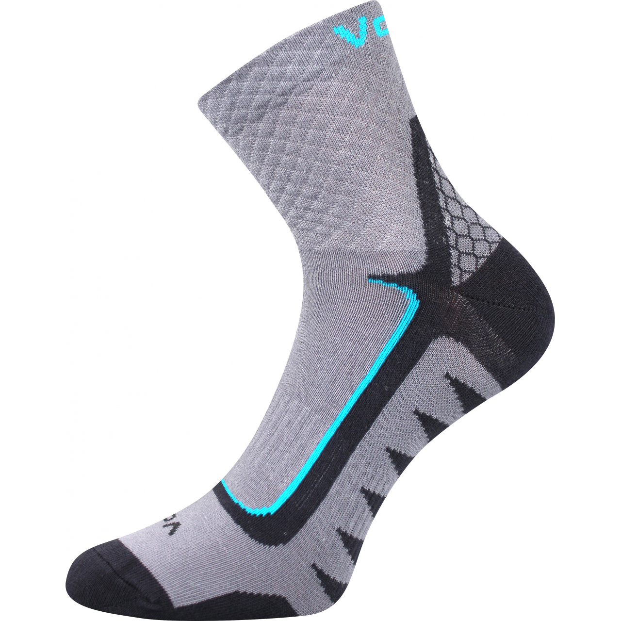 Ponožky sportovní unisex Voxx Kryptox - šedé-modré, 39-42