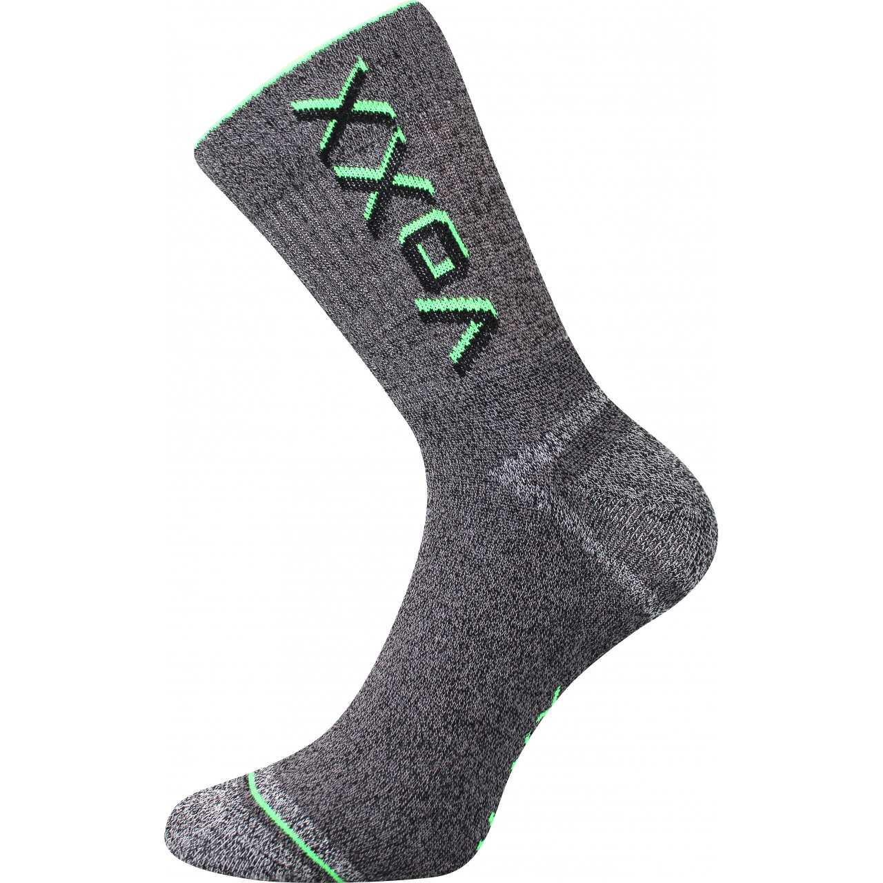 Ponožky unisex froté Voxx Hawk - šedé-zelené, 35-38
