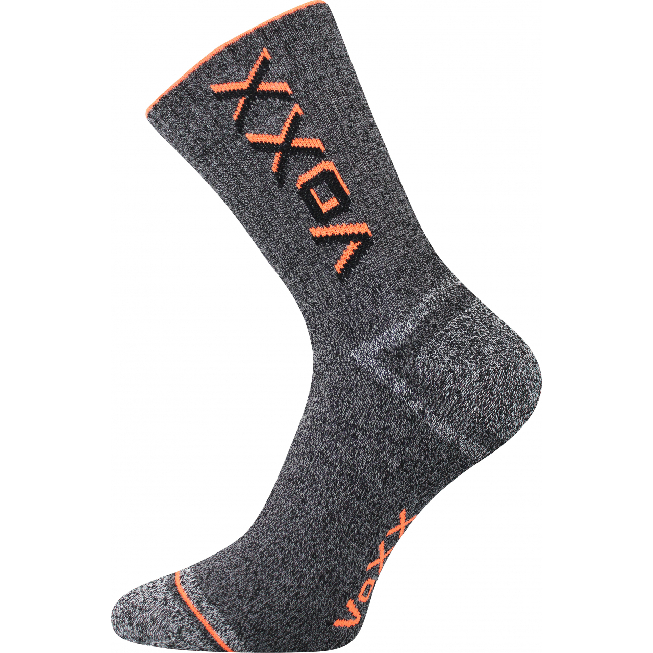 Ponožky unisex froté Voxx Hawk - šedé-oranžové, 43-46