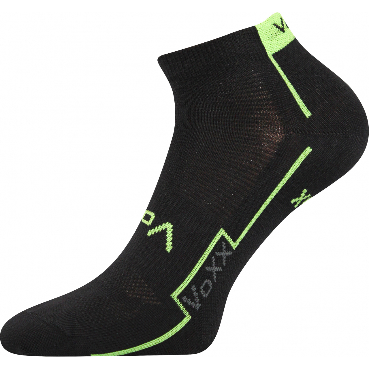 Ponožky unisex sportovní Voxx Kato - černé-zelené, 39-42