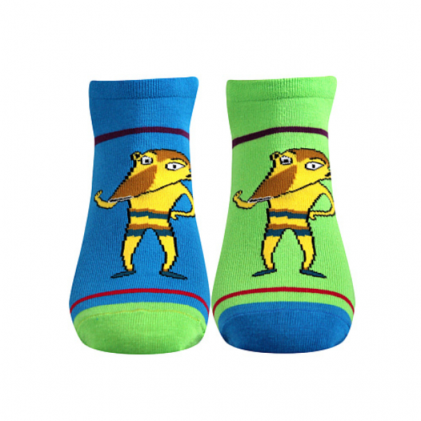 Ponožky dětské Boma Lichožrouti S - modré-zelené, 27-32
