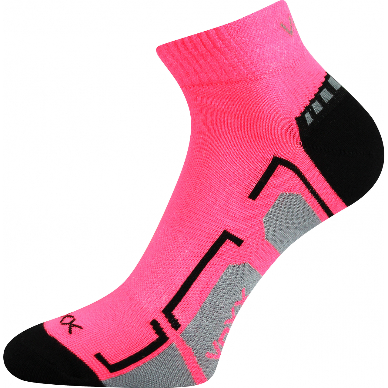 Ponožky unisex sportovní Voxx Flash - růžové svítící, 35-38