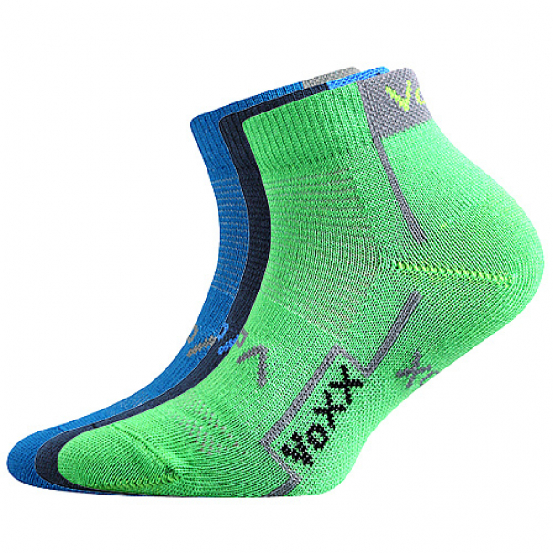 Ponožky dětské Voxx Katoik 3 páry (modré, tmavě modré, zelené), 30-34