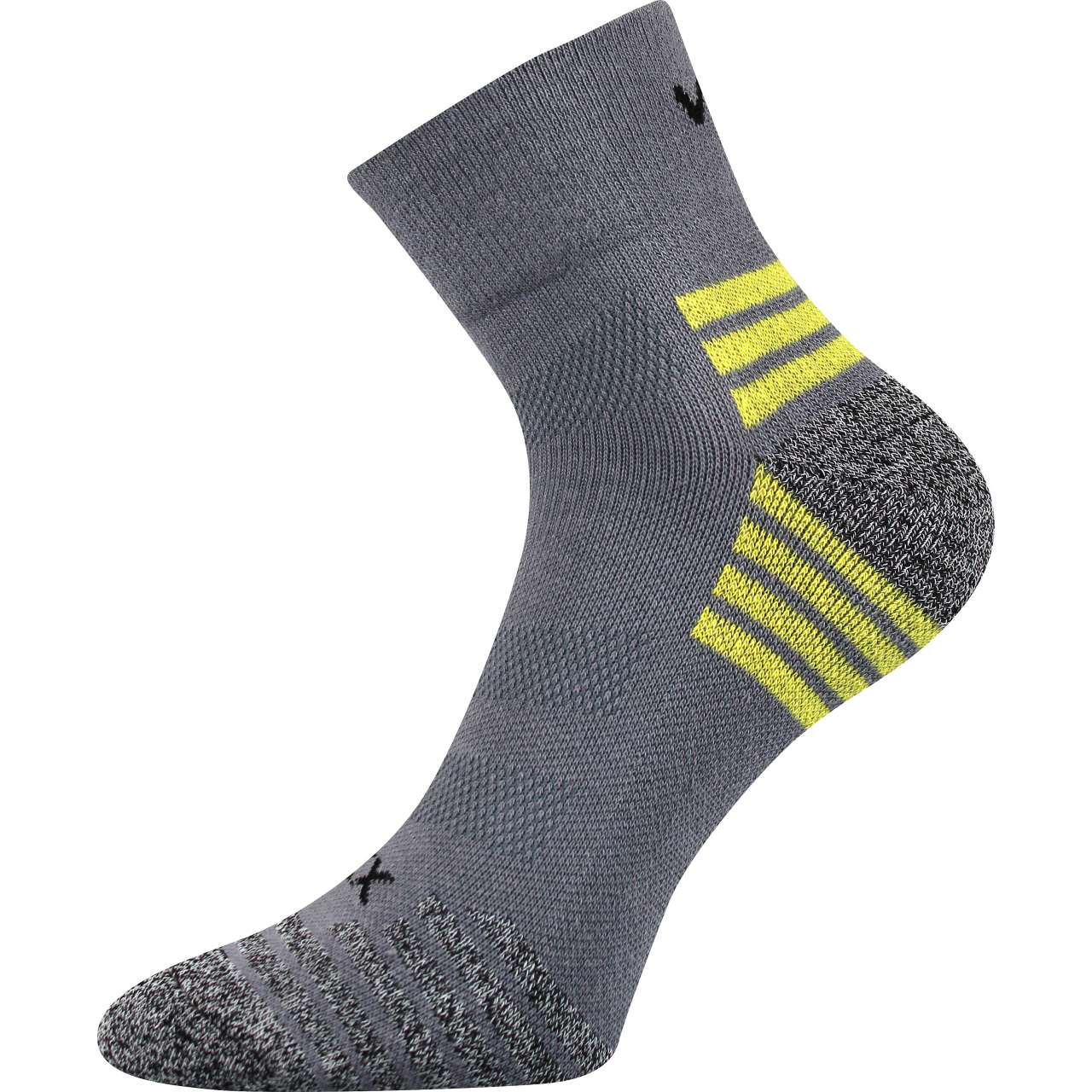 Ponožky unisex sportovní Voxx Sigma B - šedé-žluté, 35-38