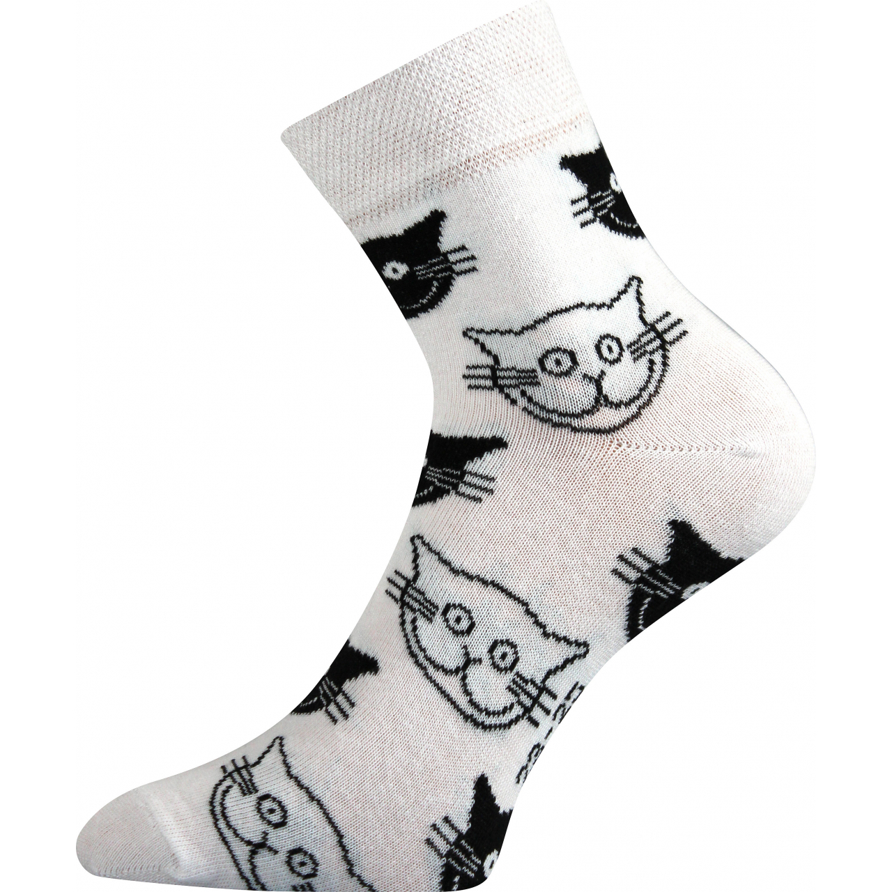 Ponožky dámské Boma Xantipa 45 Kočky - bílé, 39-42