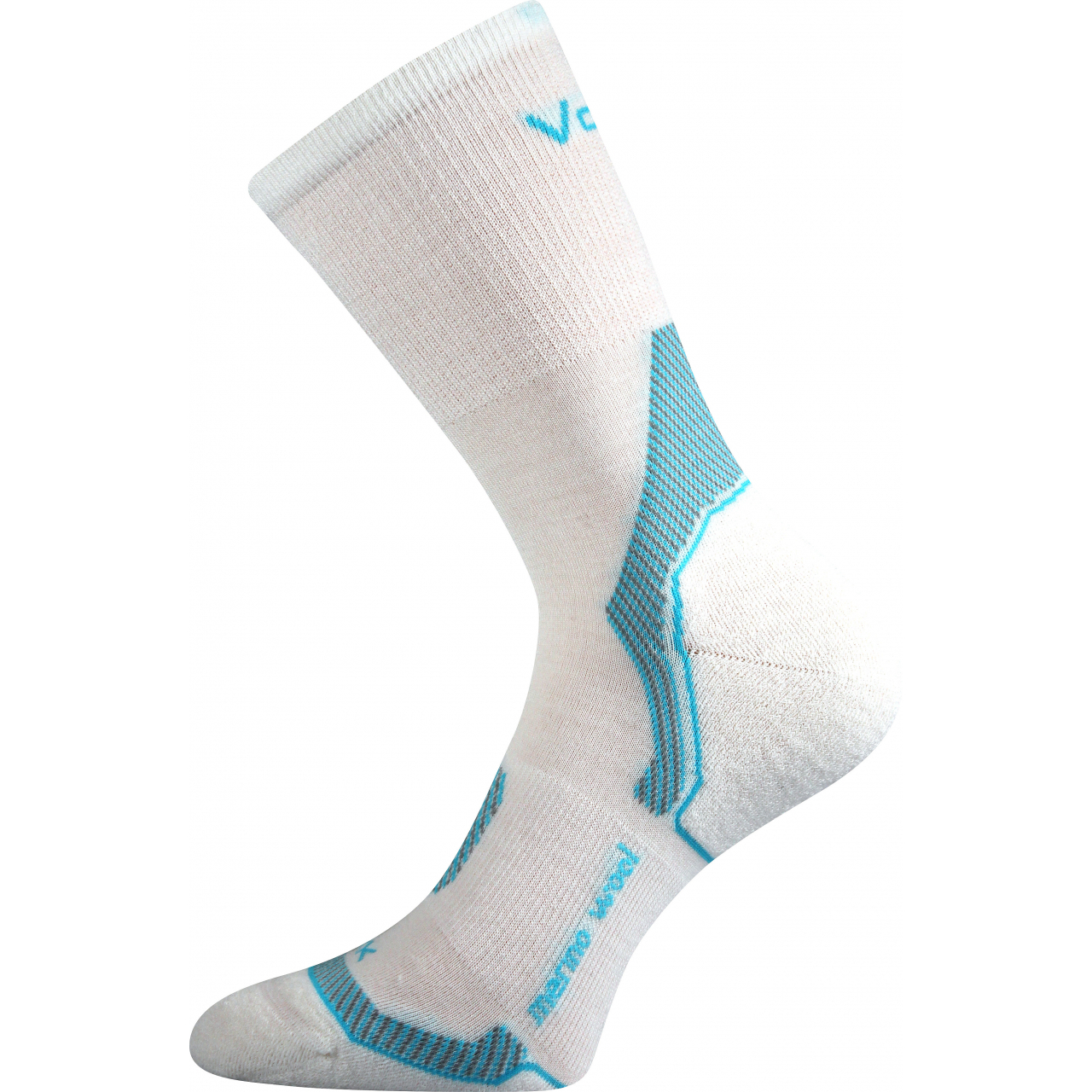 Ponožky unisex vlněné Voxx Indy - bílé-modré, 39-42