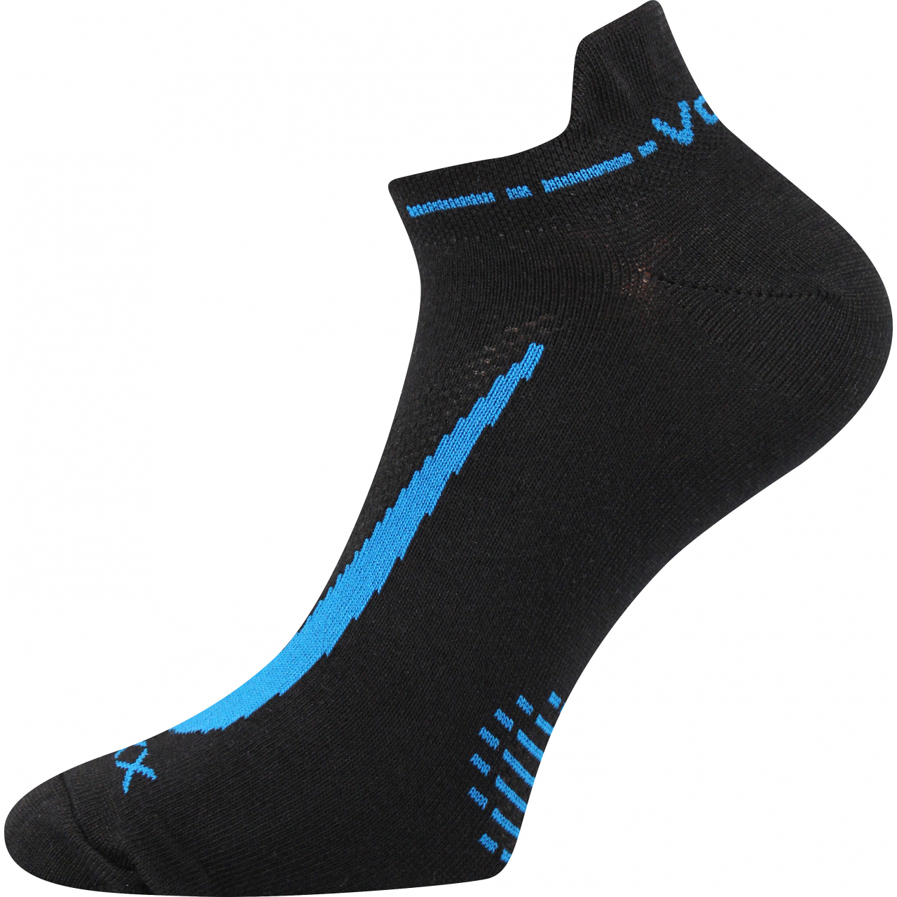 Ponožky unisex klasické Voxx Rex 10 - černé-modré, 43-46