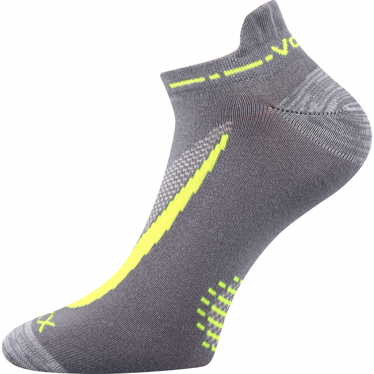 Ponožky unisex klasické Voxx Rex 10 - šedé-žluté, 35-38