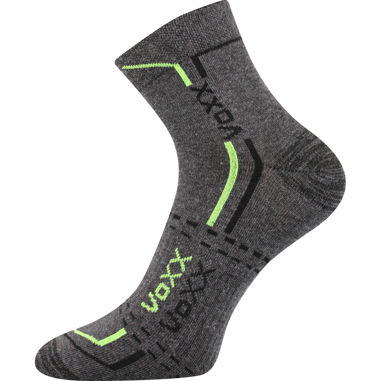 Ponožky unisex klasické Voxx Franz 03 - tmavě šedé-zelené, 35-38