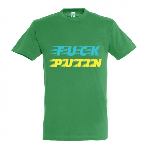 Triko Fuck Putin - zelené, XL