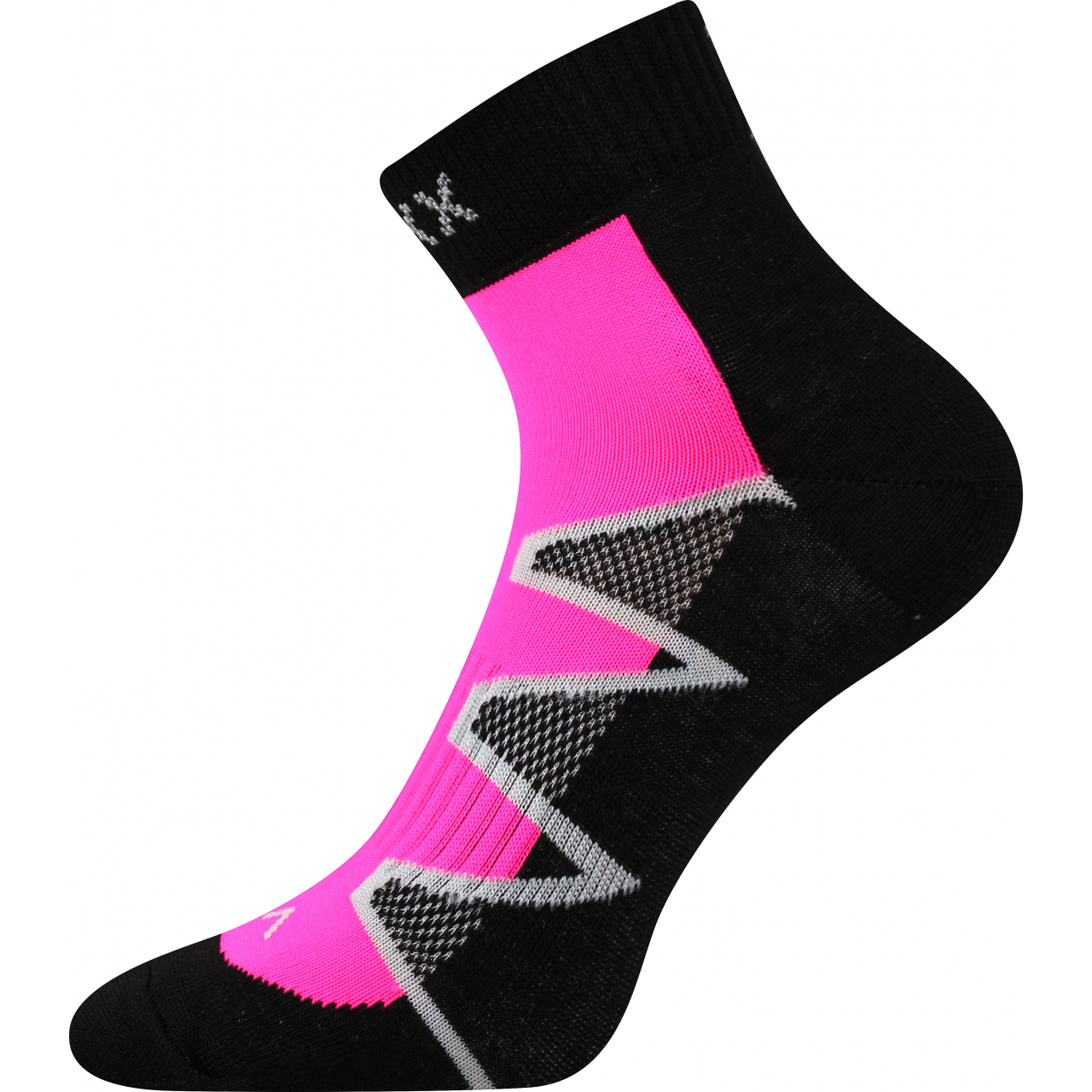 Sportovní ponožky Voxx Monsa - černé-růžové, 35-38