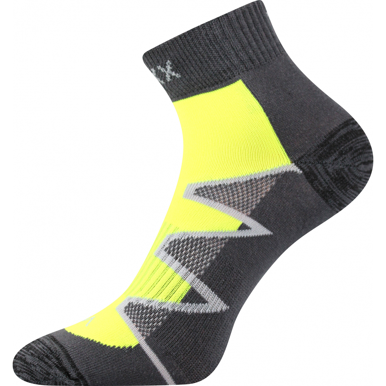 Sportovní ponožky Voxx Monsa - tmavě šedé-žluté, 35-38