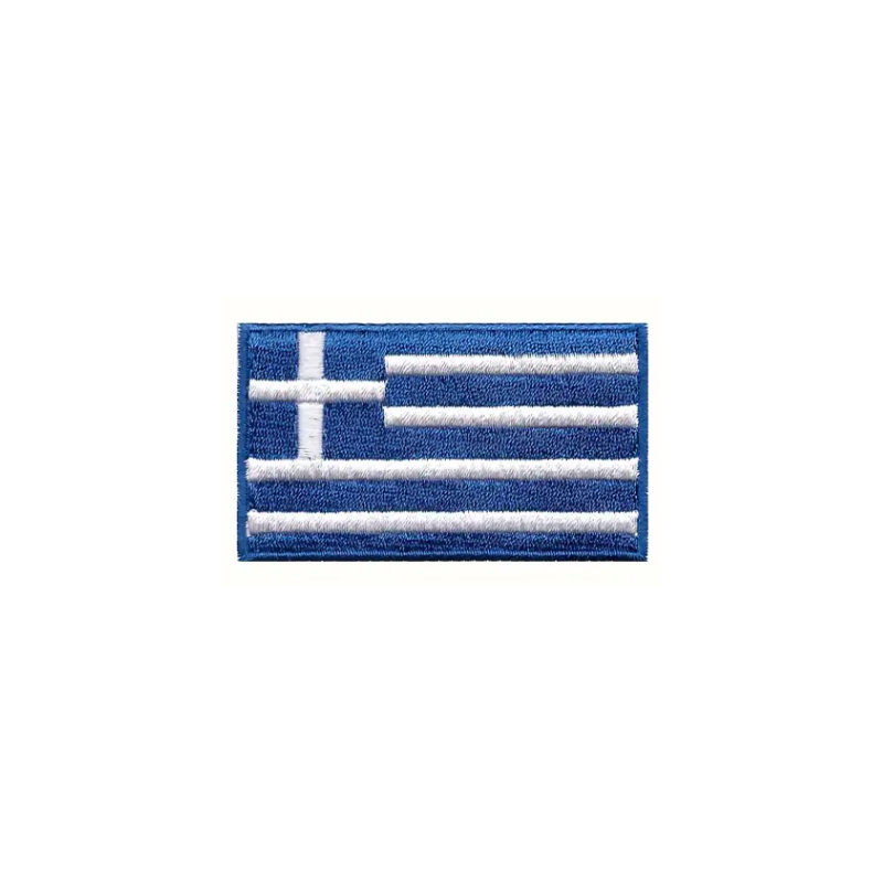 Nášivka nažehlovací vlajka Řecko 6,3x3,8 cm - barevná