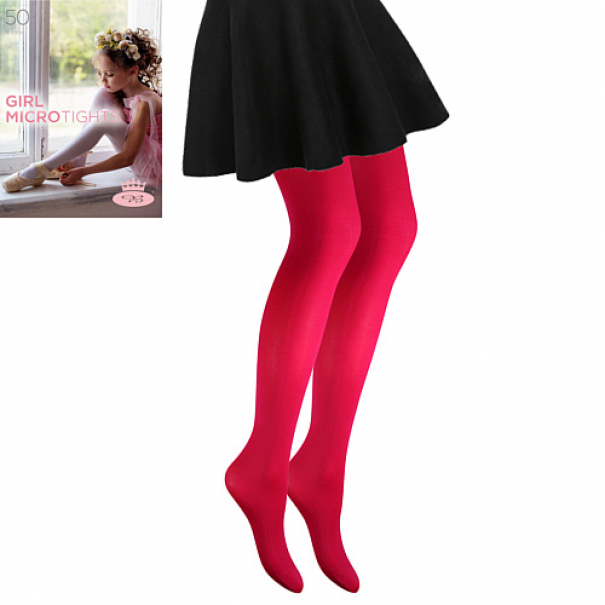 Punčochové kalhoty Lady B GIRL MICRO tights 50 DEN - tmavě růžové, 110/116