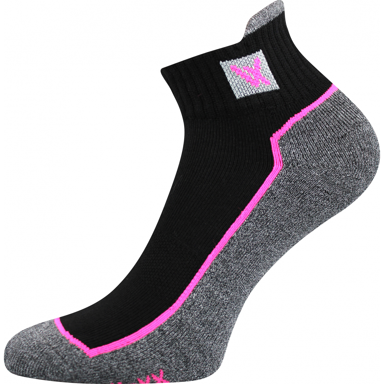 Ponožky unisex sportovní Voxx Nesty 01 - černé-růžové, 35-38