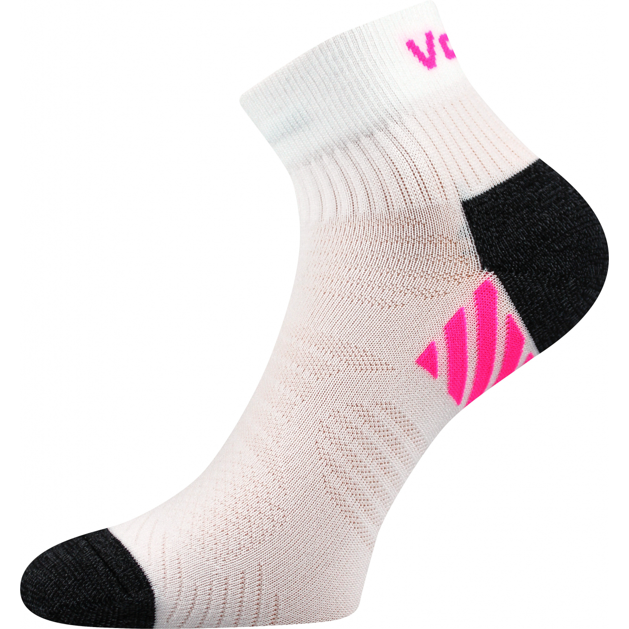 Ponožky unisex sportovní Voxx Raymond - bílé-růžové, 39-42