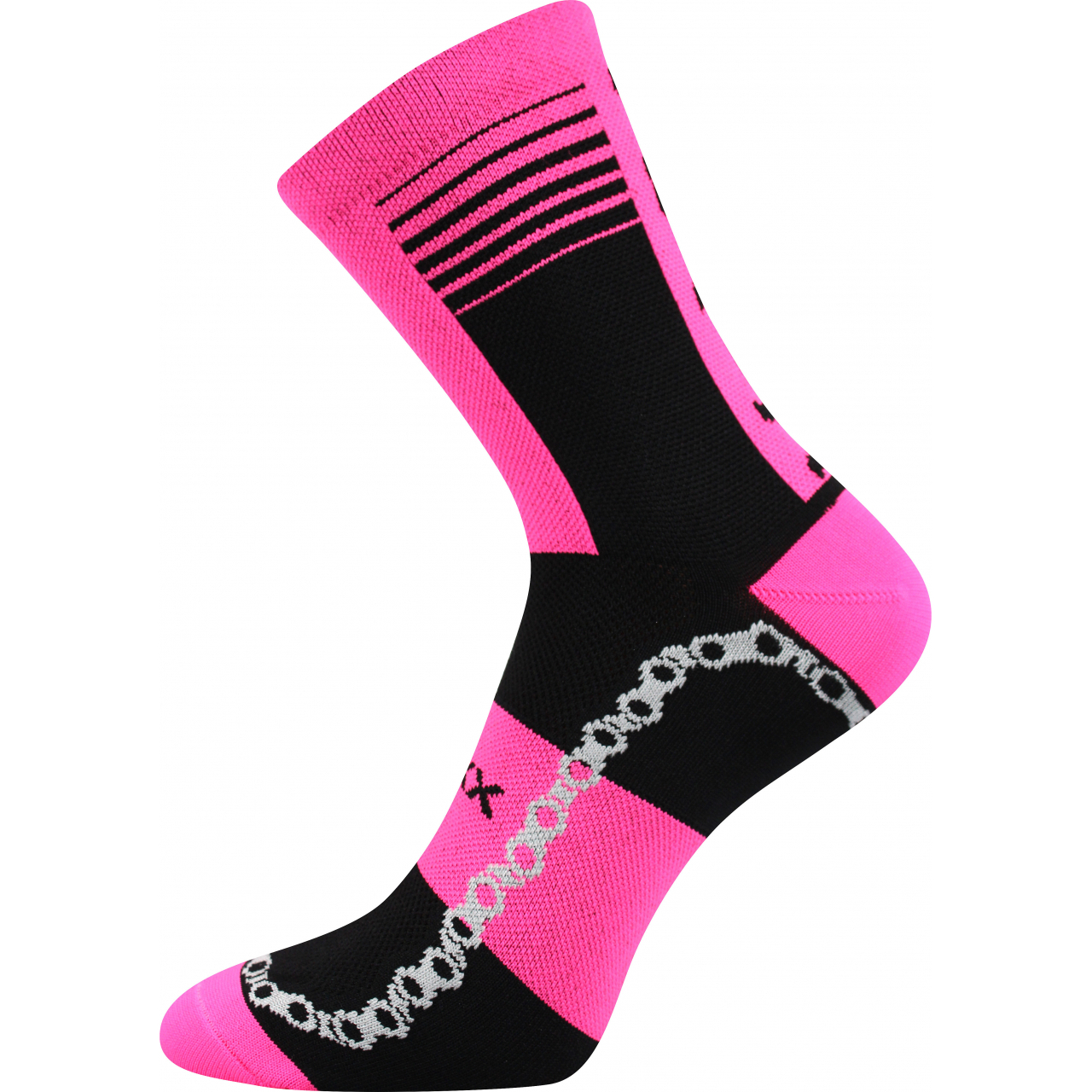 Ponožky unisex sportovní Voxx Ralfi - růžové-černé, 35-38