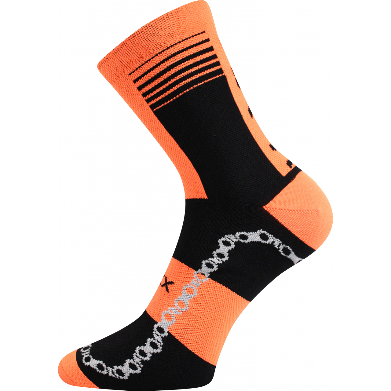 Ponožky unisex sportovní Voxx Ralfi - oranžové-černé, 39-42