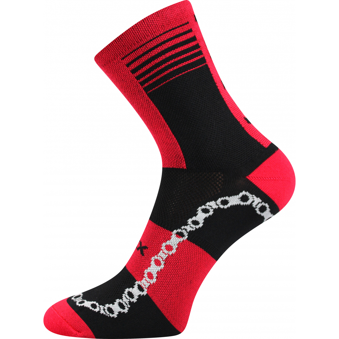 Ponožky unisex sportovní Voxx Ralfi - červené-černé, 39-42