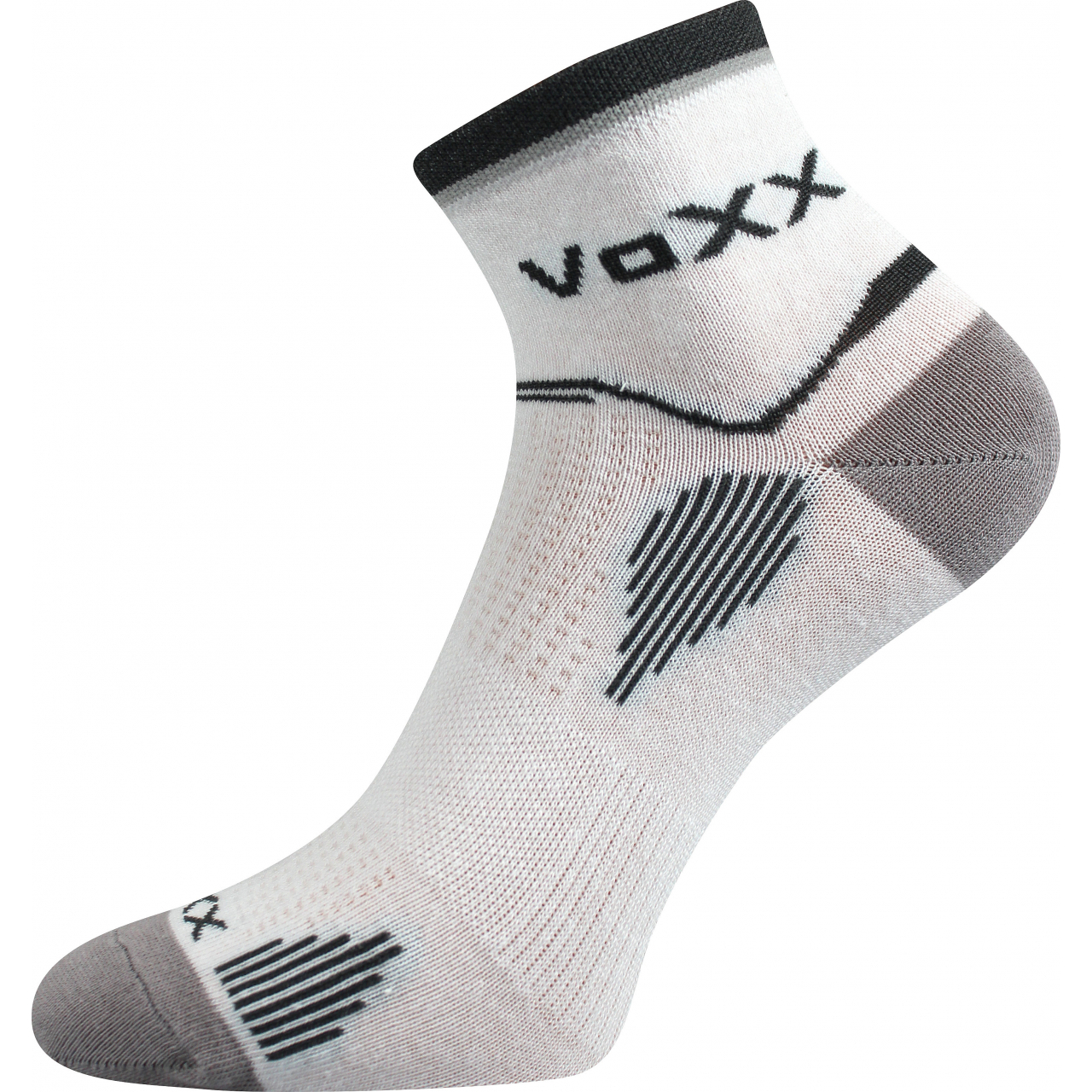 Ponožky unisex sportovní Voxx Sirius - bílé-šedé, 39-42