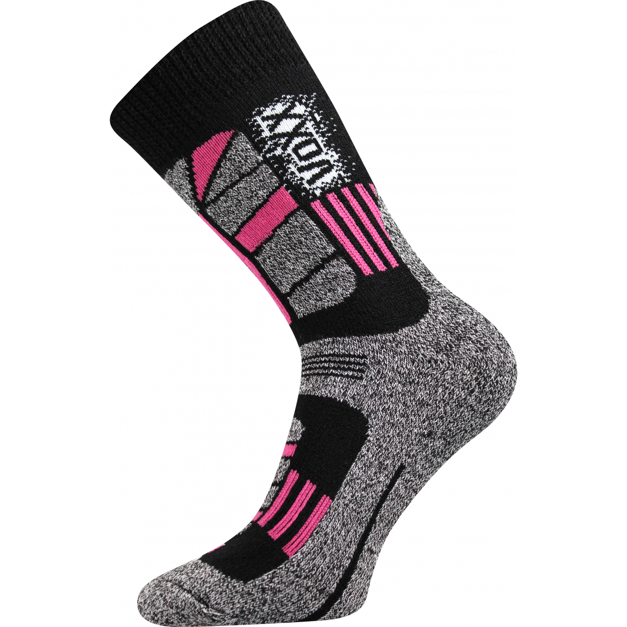Ponožky unisex termo Voxx Traction I - černé-růžové, 39-42