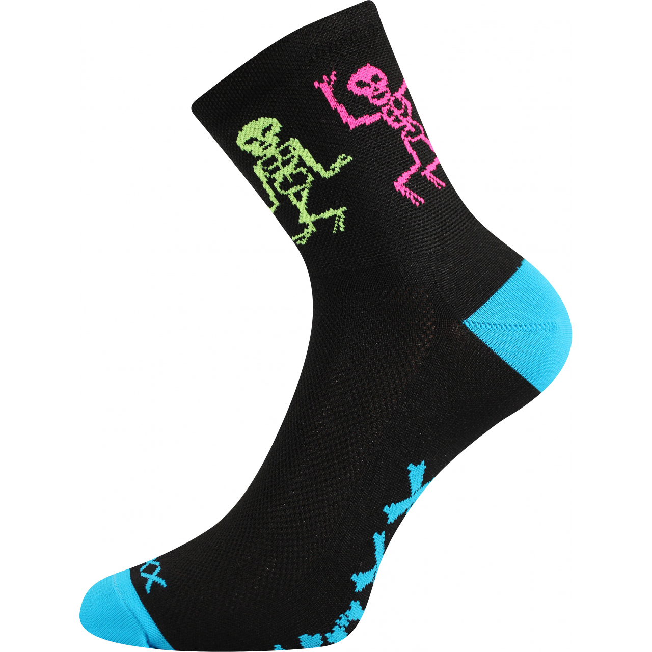 Ponožky sportovní unisex Voxx Ralf X Kostry - černé-modré, 39-42