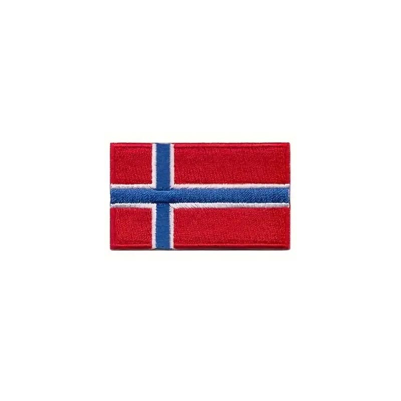 Nášivka nažehlovací vlajka Norsko 6,3x3,8 cm - barevná