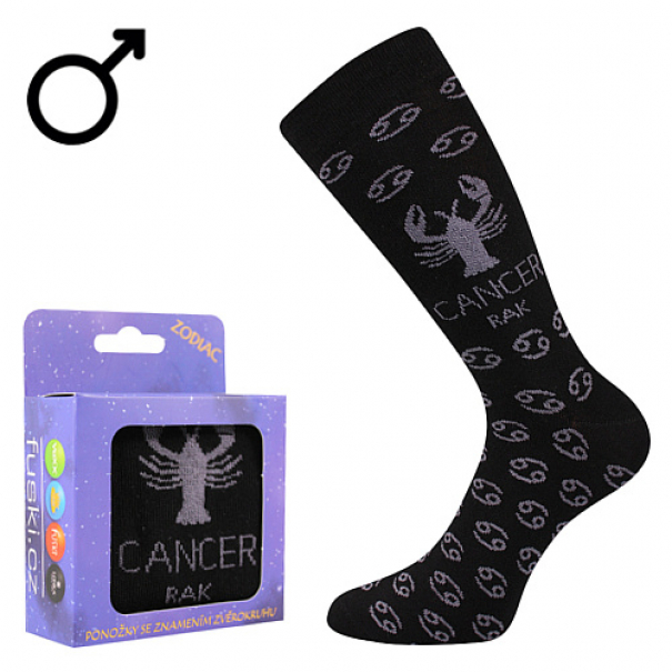 Ponožky klasické pánské Boma Rak - černé, 42-46