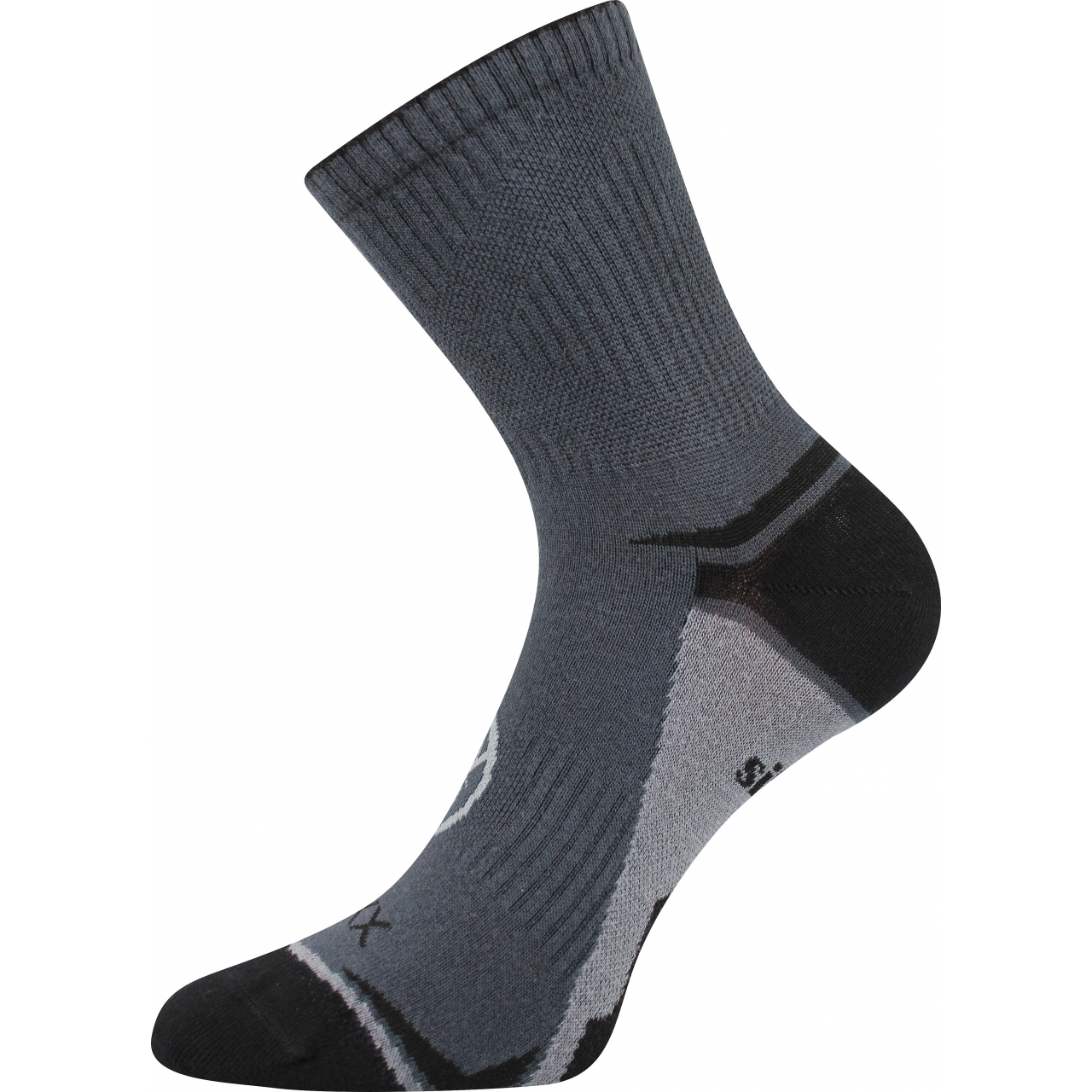 Ponožky slabé sportovní unisex Voxx Optifan 03 - tmavě šedé, 35-38