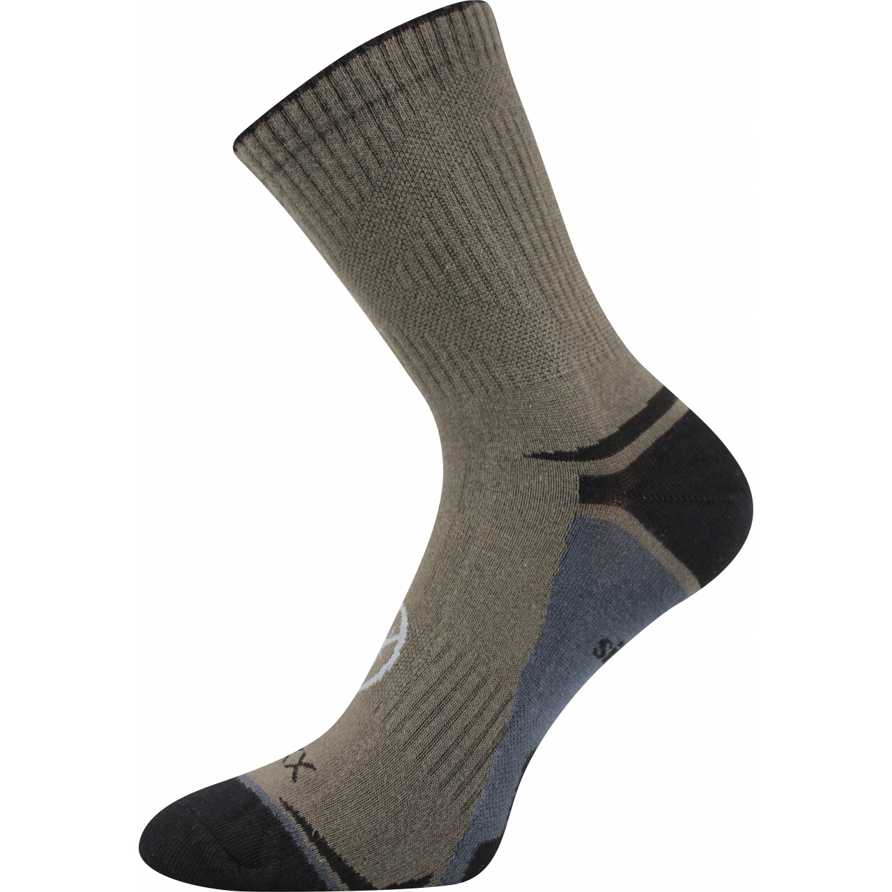 Ponožky slabé sportovní unisex Voxx Optifan 03 - khaki, 35-38