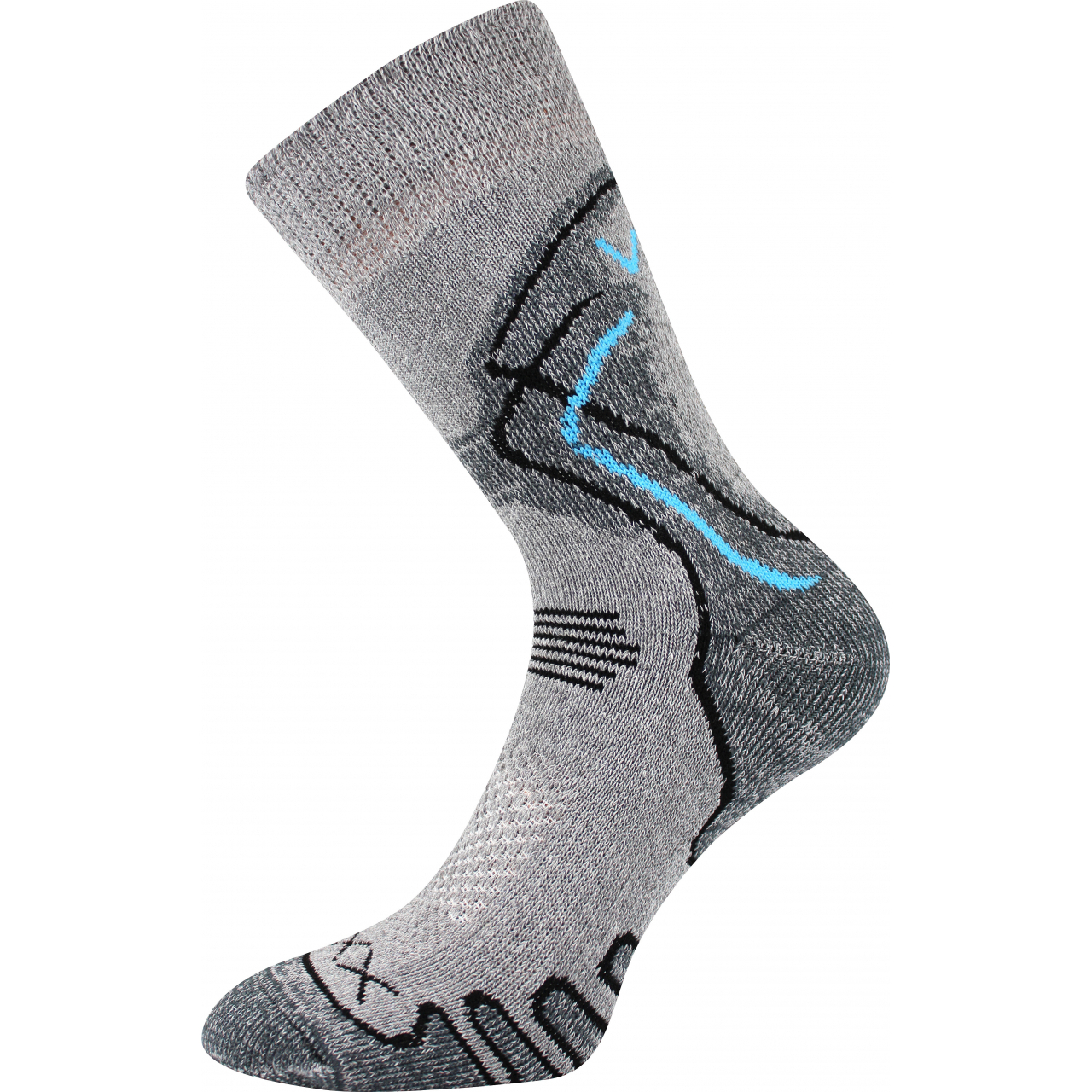 Ponožky trekingové unisex Voxx Limit III - šedé, 39-42