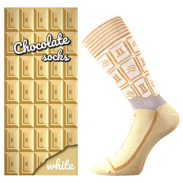 Ponožky klasické dámské Lonka Chocolate - béžové-žluté, 38-41