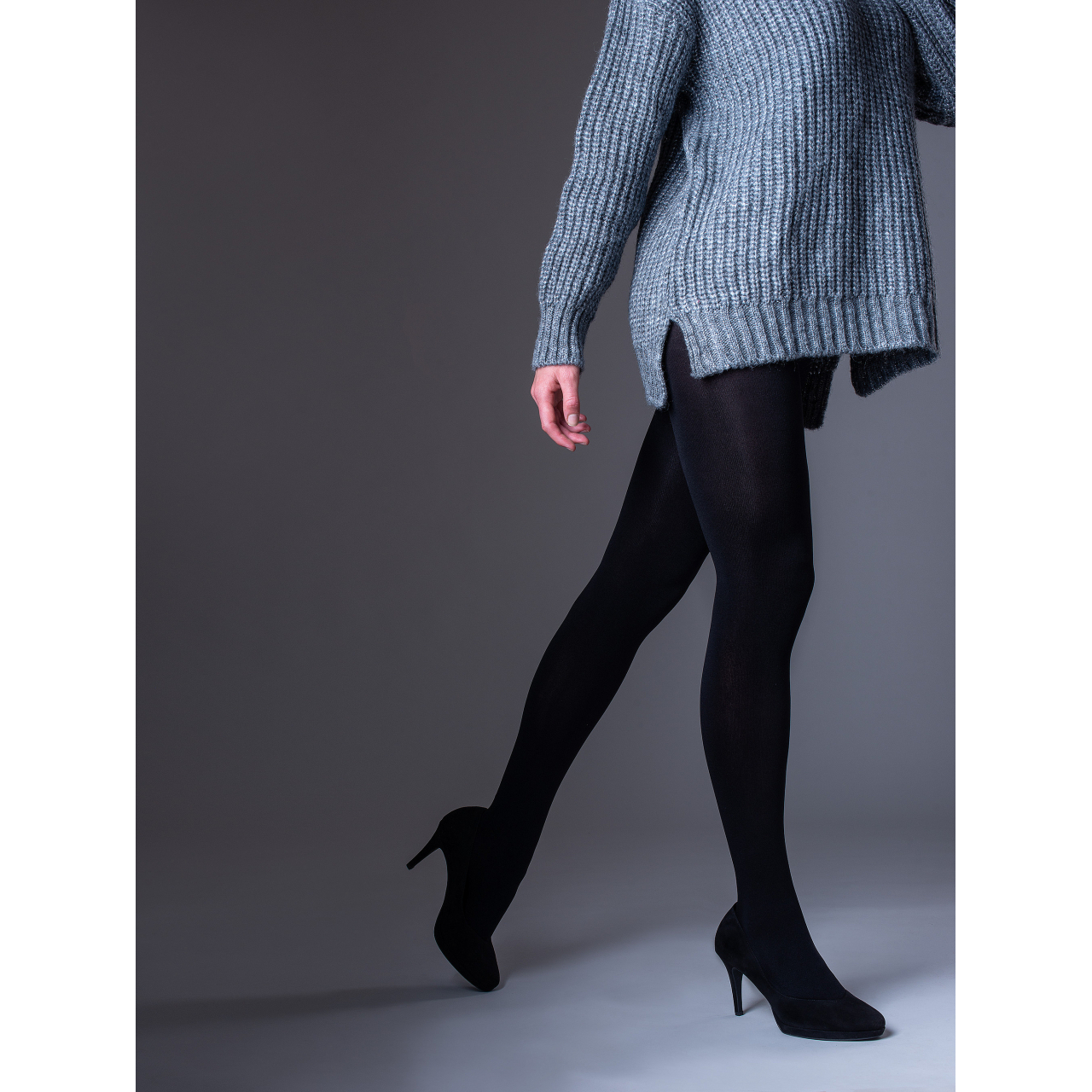 Punčochové kalhoty Lady B WINTER tights 200 DEN - černé, XL