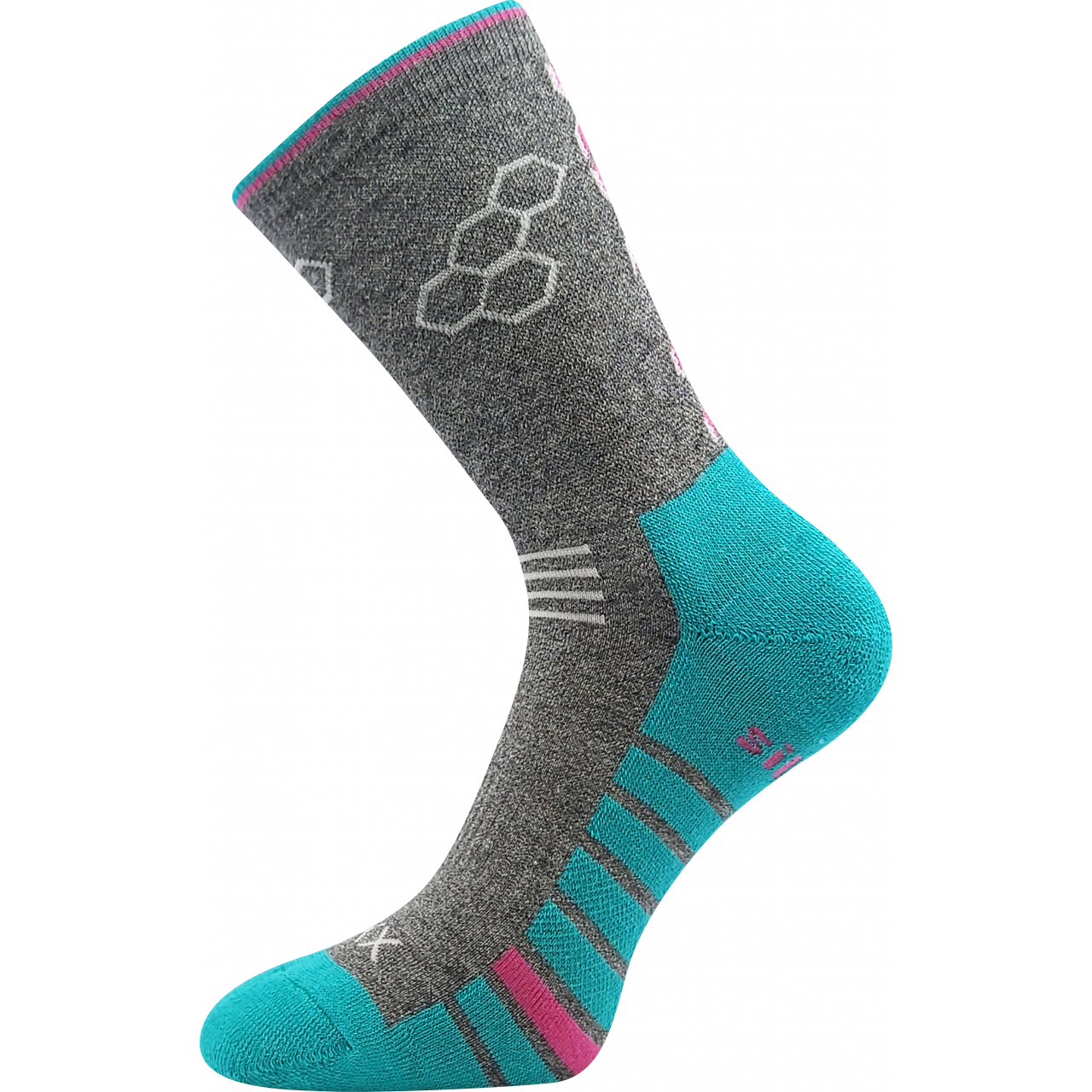 Ponožky sportovní unisex Voxx Virgo - šedé-modré, 39-42