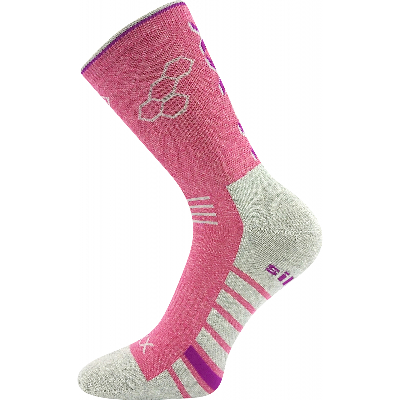 Ponožky sportovní unisex Voxx Virgo - růžové-bílé, 39-42