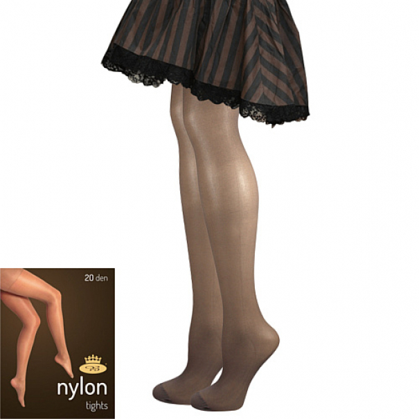 Punčochové kalhoty Lady B NYLON tights 20 DEN - antracitové, L