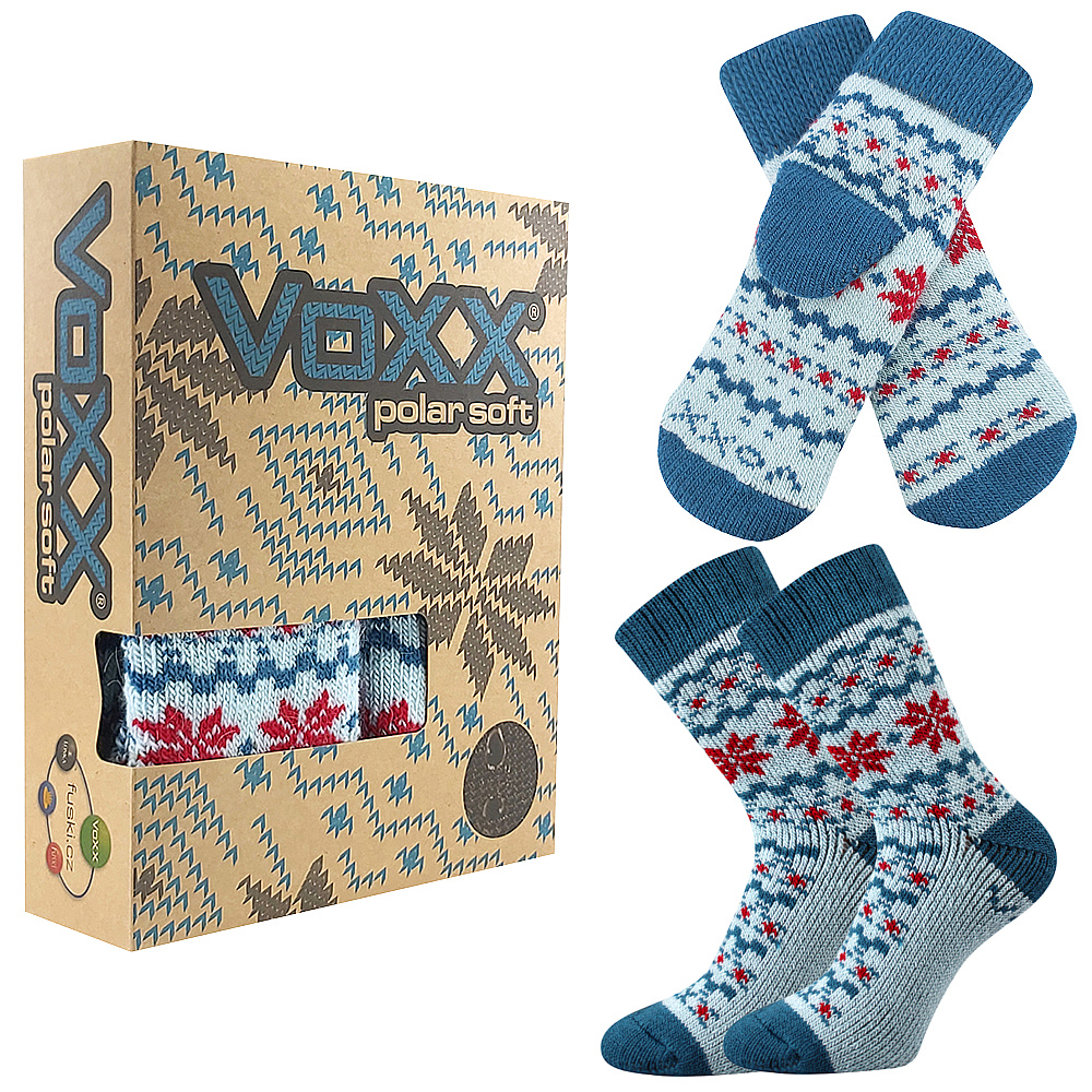Ponožky unisex zimní Voxx Trondelag set - světle modré, 35-38